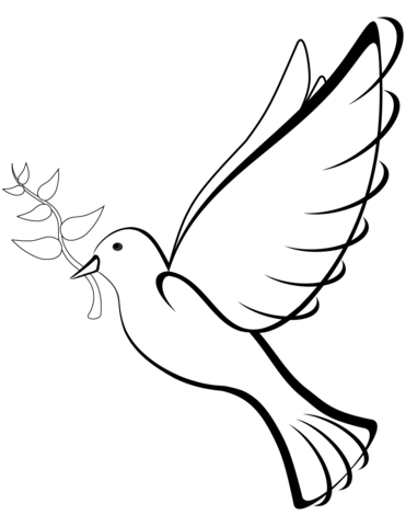 Dove Of Peace Coloring Page